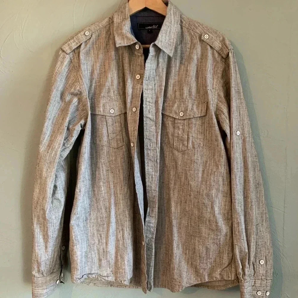 Coastal heavy cotton button down